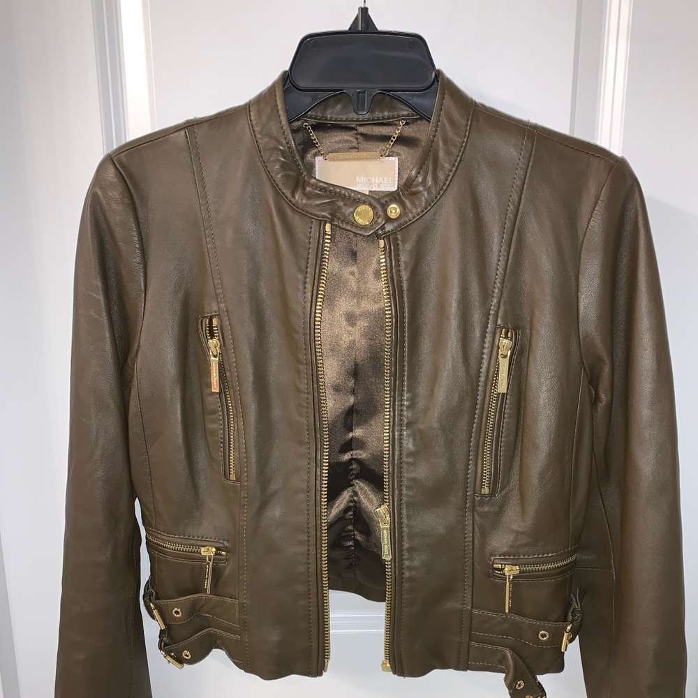 Michael Kors leather jacket!